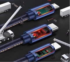 Cáp sạc 3 đầu KC C12