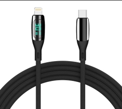 CÁP SẠC DÙ 30W KCLUX C30133 ( C to Lingtning - có đèn báo )