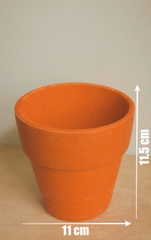 CHẬU GỐM LY GỜ (11.5x11cm) (1 chậu), gốm đất nung, chậu cây cảnh mini, sen đá, xương rồng Cây Tươi Nguyên CTN0710