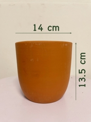 CHẬU TRỨNG ĐẤT NUNG (14*13.5cm) (1 chậu), gốm đất nung, chậu cây mini, sen đá, xương rồng Cây Tươi Nguyên CTN0970