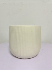 CHẬU KẺ TĂM TRÁNG MEN (12*13cm) (1 chậu), tráng men, chậu cây mini, sen đá, xương rồng Cây Tươi Nguyên CTN0980