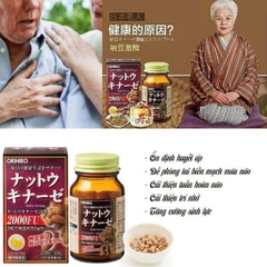 Viên Uống Chống Tai Biến Nattokinase ORIHIRO 60 viên - 2000FU-nhật