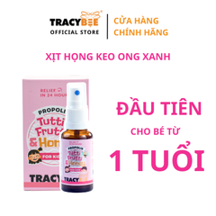  Keo ong xịt vị trái cây  2. Xuất xứ: Brazil, nhập khẩu chính ngạch bởi công ty Tracybee  3. Dung tích: 30ml