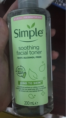 Nước hoa hồng Simple Kind to Skin Soothing Facial Toner-anh