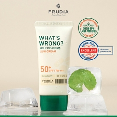 Kem chống nắng thuần chay chiết xuất Rau Má Frudia re:proust what's wrong help Cicaderm sun cream