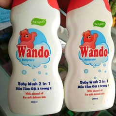 Dầu tắm gội 2 trong 1 Wando 200ml