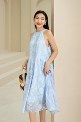 Đầm cổ yếm xanh Joyce