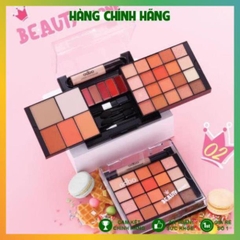 Bảng phấn mắt Odbo Beauty in.one 2 tầng có ô son môi - Thái Lan