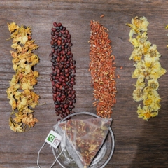 Trà Gạo Lứt Tim Sen