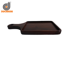 KHAY GỖ TRÀM HÌNH CHỮ NHẬT, CÓ TAY CẦM, MÀU ÓC CHÓ DW101