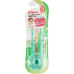 Set 2 bàn chải đánh răng Pigeon cho bé từ 1 tuổi trở lên