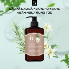 Dầu xả Bare For Bare  Dầu xả chăm sóc tóc chắc khỏe Bare for Bare Dầu xả dịu nhẹ phục hồi tóc hư tổn từ sâu bên trong - 300ml 