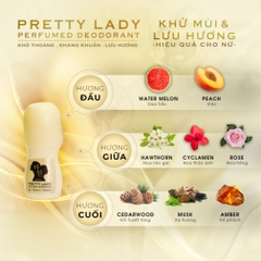 Pretty Lady Deodorant Perfume - Lăn khử mùi nước hoa