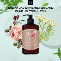 Dầu xả Bare For Bare  Dầu xả chăm sóc tóc chắc khỏe Bare for Bare Dầu xả dịu nhẹ phục hồi tóc hư tổn từ sâu bên trong - 300ml 