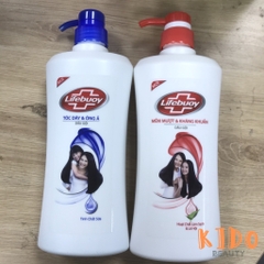 Dầu Gội LIFEBUOY Dưỡng Tóc Dày& Óng Ả Mềm Mượt & khán﻿g khu﻿ẩn 640g | Dầu gội nữ Lifebuoy 340g