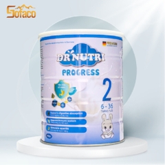 Sữa bột dinh dưỡng cao năng lượng tăng cân và trí não Dr Nutri Progress 900g ( 6 - 36 tháng)