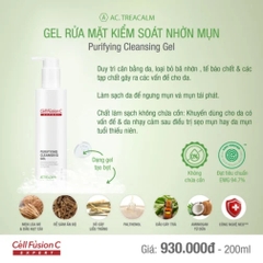 Gel Rửa Mặt Purifying Cleansing Gel  Thương hiệu: Cell Fusion C  Xuất xứ: Hàn Quốc