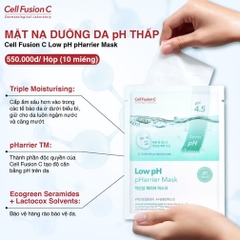 Cell Fusion C Mặt Nạ Dưỡng Da pH Thấp Low Ph pHarrier Mask (25ml*10 miếng)