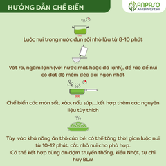 Bột mì, bột sắn dây lành tính, rau củ chế biến (bột rau củ), bí đỏ. 