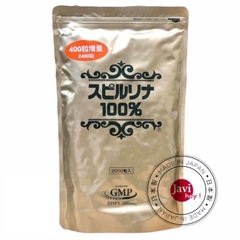 Tảo xoắn Spirulina 2400 viên dạng túi Nhật Bản