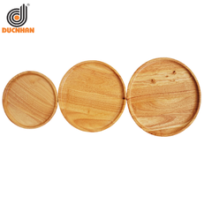 SET 3 KHAY CAO SU TRÒN MÀU TỰ NHIÊN DW102