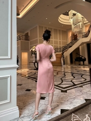 Đầm dự tiệc Aubent 80 Màu Hồng