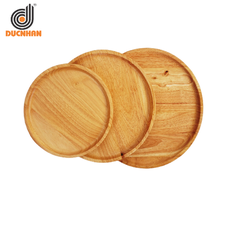 SET 3 KHAY CAO SU TRÒN MÀU TỰ NHIÊN DW102