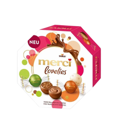 Kẹo Socola Merci Lovelies Hộp Lục Giác 185G Của Đức