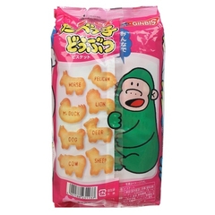 Bánh ăn dặm hình thú ginbis hồng vị bơ (mới) 138g