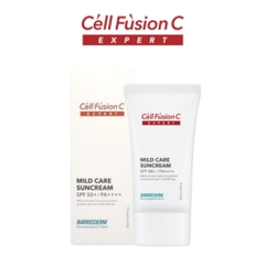 Cell Fusion C Expert - Kem chống nắng vật lý, tăng cường hàng rào bảo vệ da Mild Care Suncream SPF 50+/ PA++++