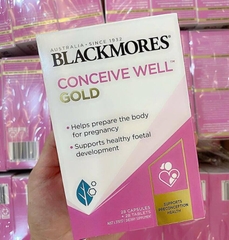 Viên uống tăng thụ thai Blackmores Conceive Well Gold -56 Viên-úc