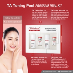  Bộ Sản Phẩm Peel Trắng Da An Toàn TA Toning Peel  Thương hiệu: Cell Fusion C  Xuất xứ: Hàn Quốc 