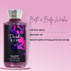 Sữa tắm dưỡng ẩm hương nước hoa Dark Kiss - Bath and Body Works 295ml-mỹ