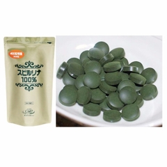 Tảo xoắn Spirulina 2400 viên dạng túi Nhật Bản