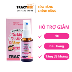  Keo ong xịt vị trái cây  2. Xuất xứ: Brazil, nhập khẩu chính ngạch bởi công ty Tracybee  3. Dung tích: 30ml