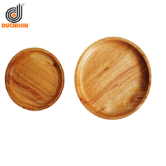  SET 2 KHAY CAO SU TRÒN MÀU TỰ NHIÊN DW104