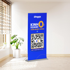 Standee QR Code loại cuốn cao cấp