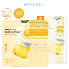 Combo 10 mặt nạ Cam Quýt giúp dưỡng da trắng sáng Frudia Citrus brightening mask 20ml