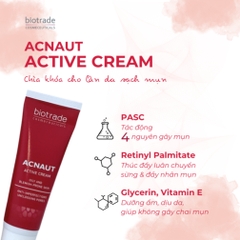  Kem chấm mụn hoạt tính BIOTRADE ACNAUT ACTIVE CREAM