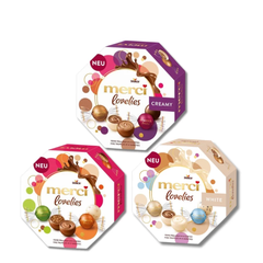 Kẹo Socola Merci Lovelies Hộp Lục Giác 185G Của Đức