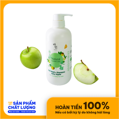 Tắm gội cho bé Mine Kid Wash & Shampoo Juicy Apple hương táo xanh 500ml