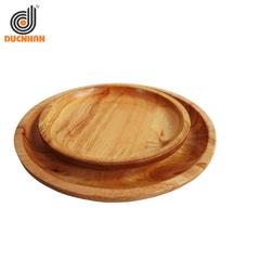  SET 2 KHAY CAO SU TRÒN MÀU TỰ NHIÊN DW104