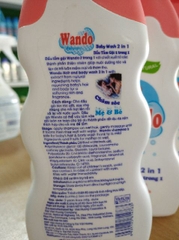 Dầu tắm gội 2 trong 1 Wando 200ml