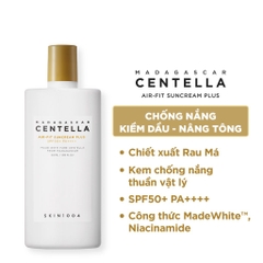 Kem Chống Nắng Dạng Sữa Madagascar Centella Air-Fit Suncream SPF50+ PA++++ 50ml