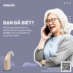 Máy trợ thính VESUVIO  2. Tên Thương Hiệu: WSA (WIDEX & SIVANTOS AUDIOLOGY)