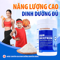 BỘT MALTODEXTRIN SUPDEXTRIN (400G) BỔ SUNG DINH DƯỠNG VÀ NĂNG LƯỢNG CAO CHO NGƯỜI GẦY YẾU, SUY DINH DƯỠNG - NUTRI MIỀN NAM