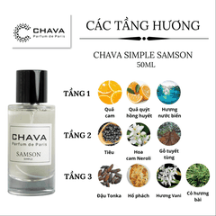 NƯỚC HOA NAM SIMPLE SAMSON 50ML PHONG CÁCH XỊT - CHAVA