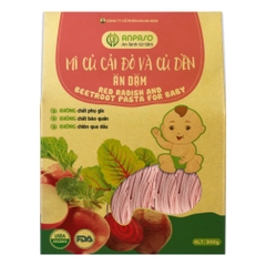 Mì Củ Cải Đỏ & Củ Dền Ăn Dặm Organic Anpaso 300g  Thương hiệu: Anpaso