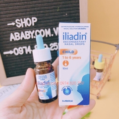 Thuốt nhỏ mũi lladin 0.025% ( 1-6 Tuổi)-Singapor-10ml-1Y