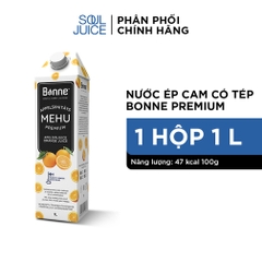 NƯỚC ÉP CAO CẤP CÓ THỊT QUẢ CAM BONNE  2. Thương hiệu: BONNE